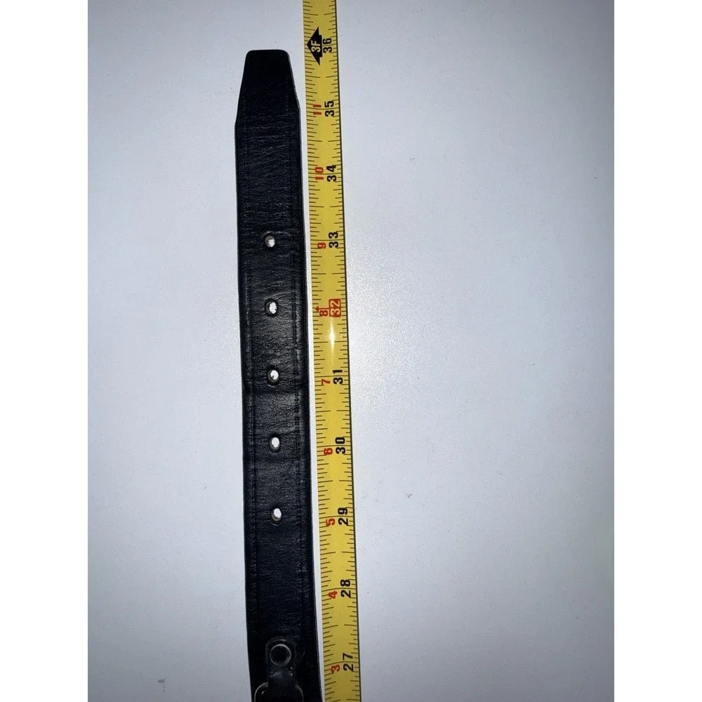 Equestrian Tory English Bridle Leather Bit Belt - Size 30 -‎ Black Silver
